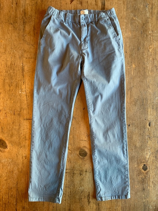 Marine Layer Other - Marine Layer Organic Cotton Blue Elastic-Waist Chino Pants